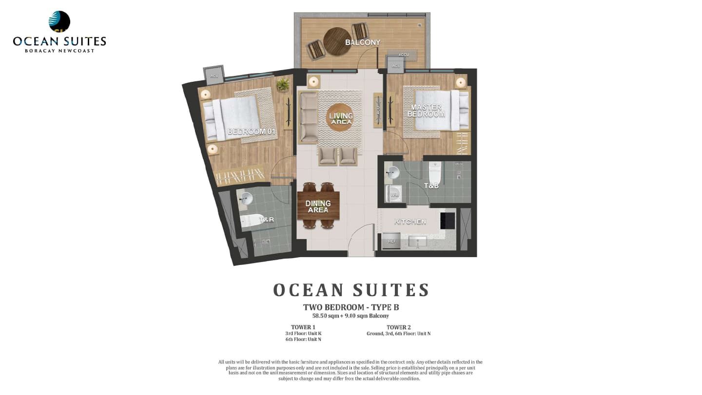 Newcoast Suites Two Bedroom Type B