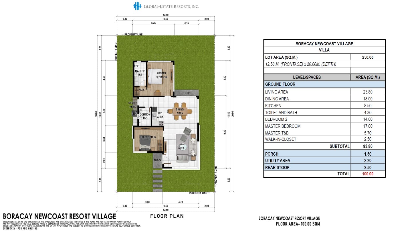Newcoast Village Model B Floorplan 2