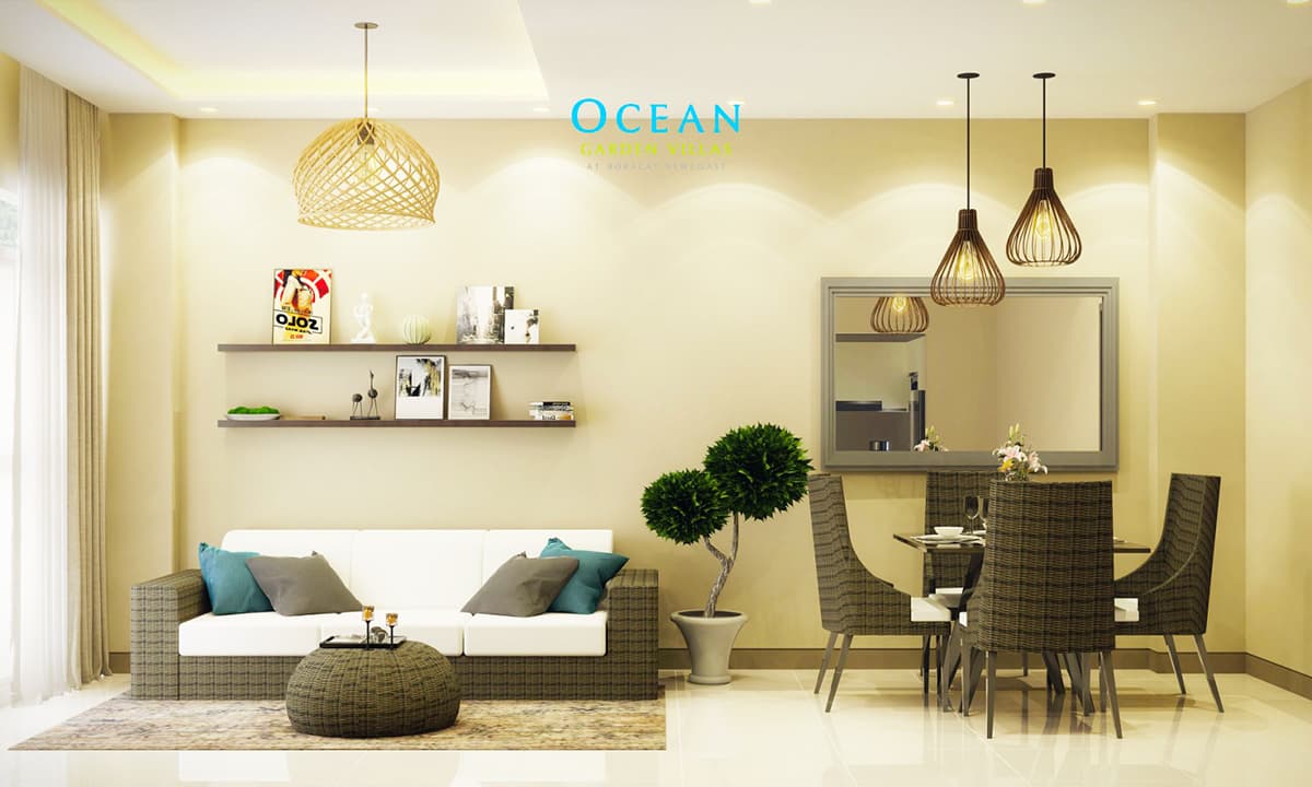 Ocean Garden Villa Living Room