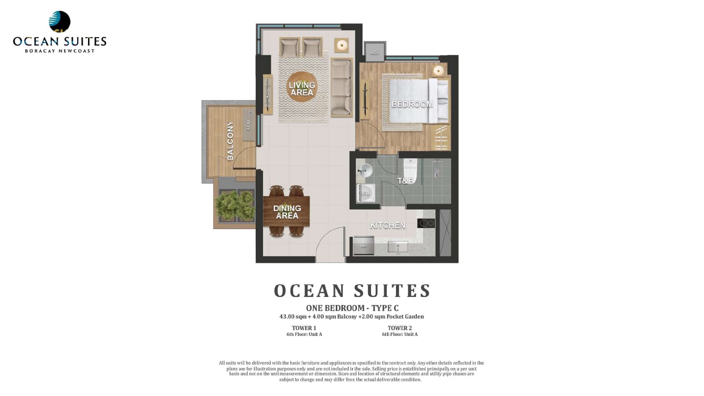 Ocean Garden Suites One Bedroom A