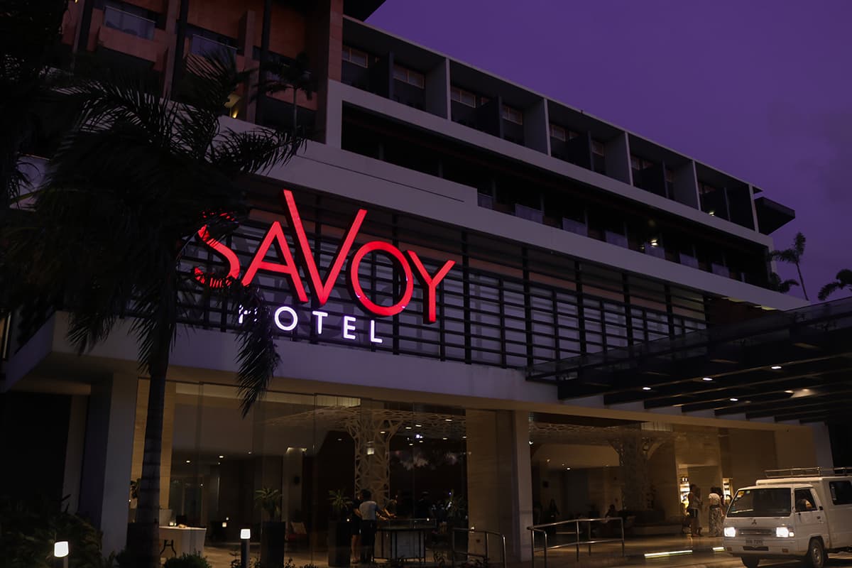 Savoy Hotel Night time